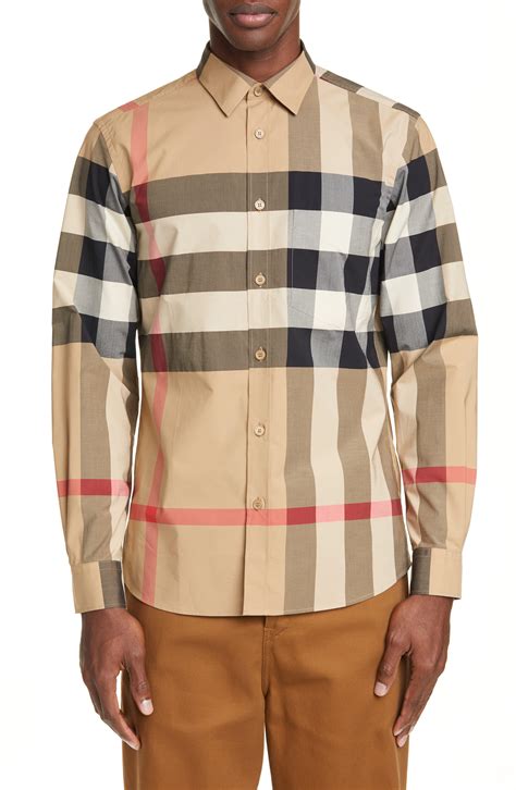 the burberry button up|Burberry button up men's cheap.